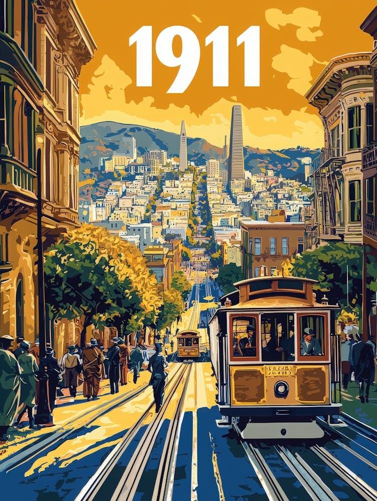 Aihrgdesign A Retro Travel Poster Of San Franciscos First Ele 413aff9c 356f 49c0 8d70 4cee797e662d 0