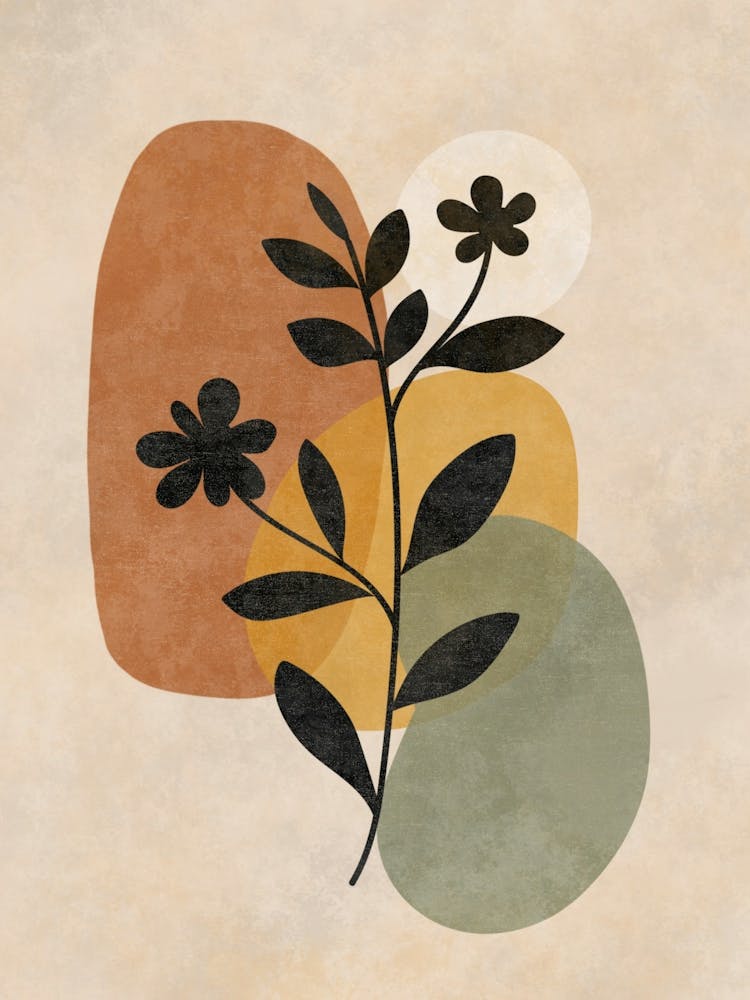 Abstract Flower Canvas Print