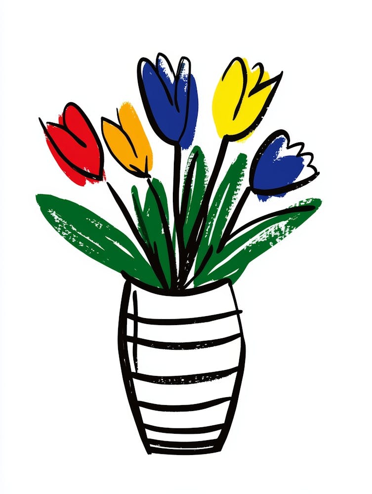 Tulips In A Vase 46