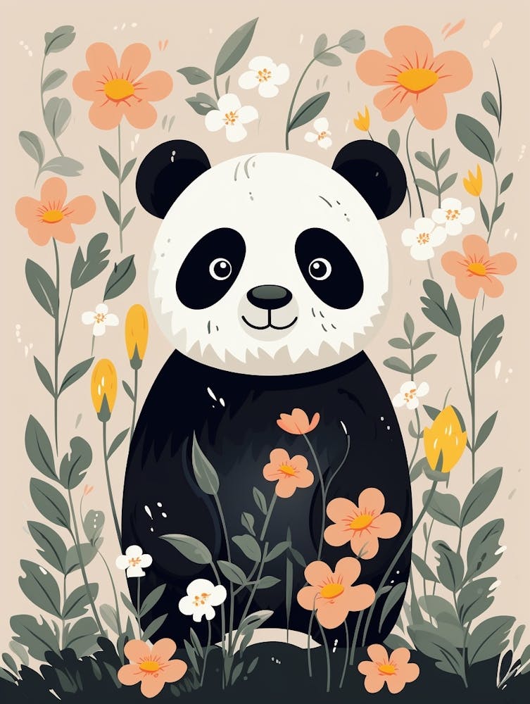 Baby Animal Illustration  Panda 3