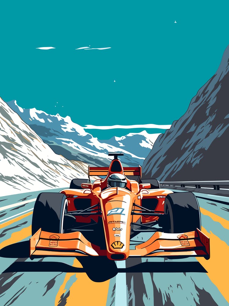 A Mclaren F1 In The Route Des Grandes Alpes Illustration 4