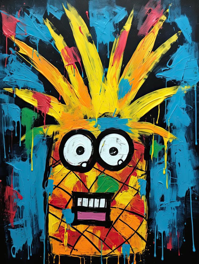 Funky Fruit Fusion: Pineapple Art