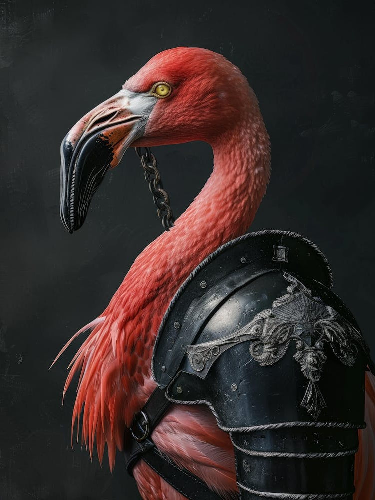 Flamingo In Armor 1
