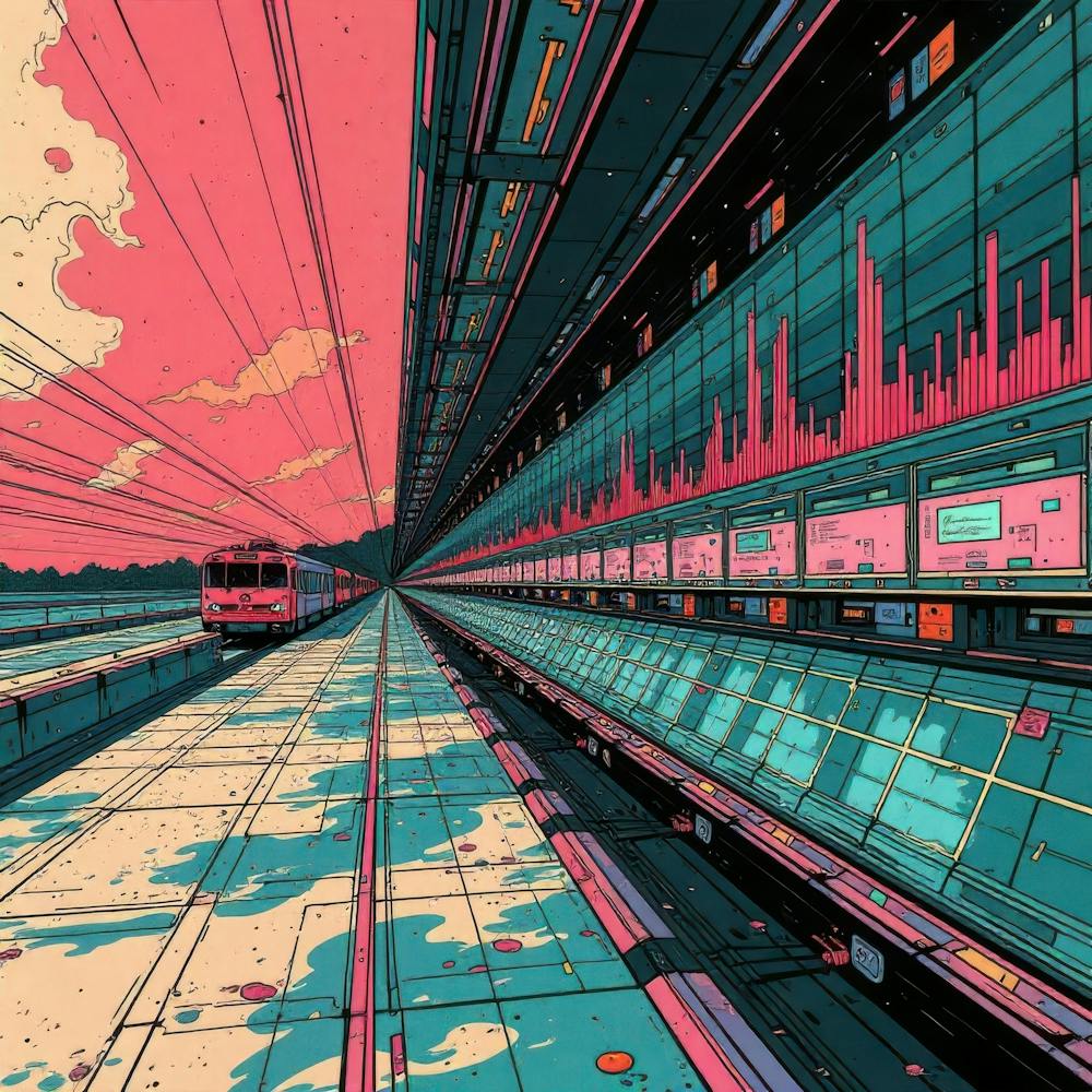 Futuristic Train Station