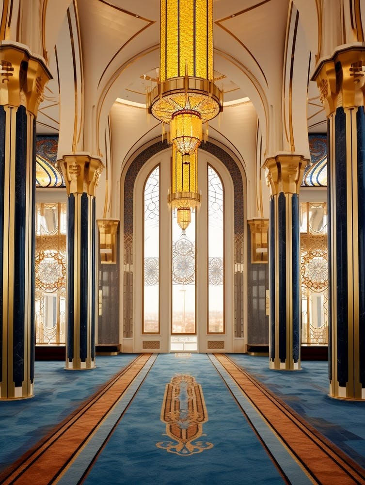 Ortaky Mosque Pixel Art 2