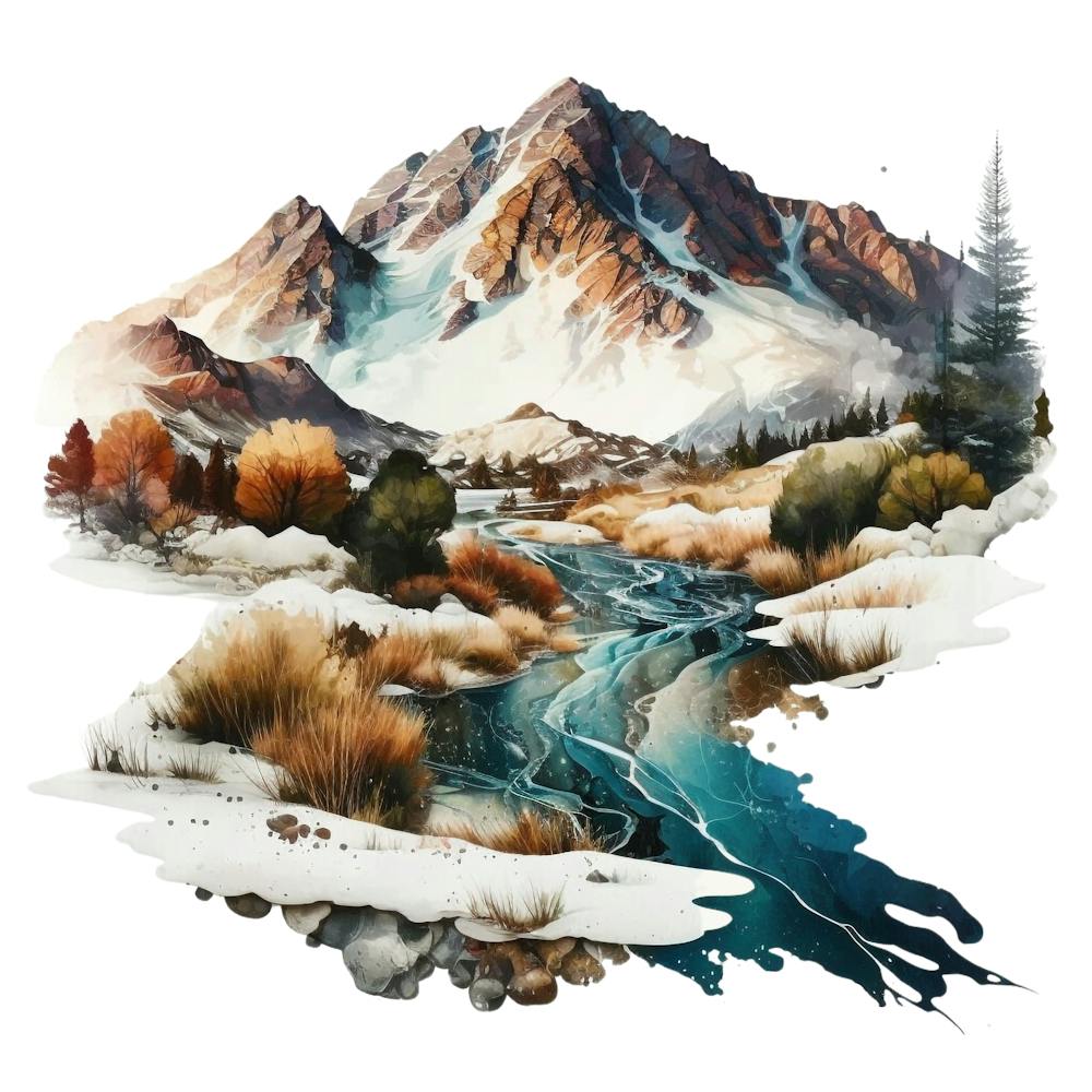 River In Winter
