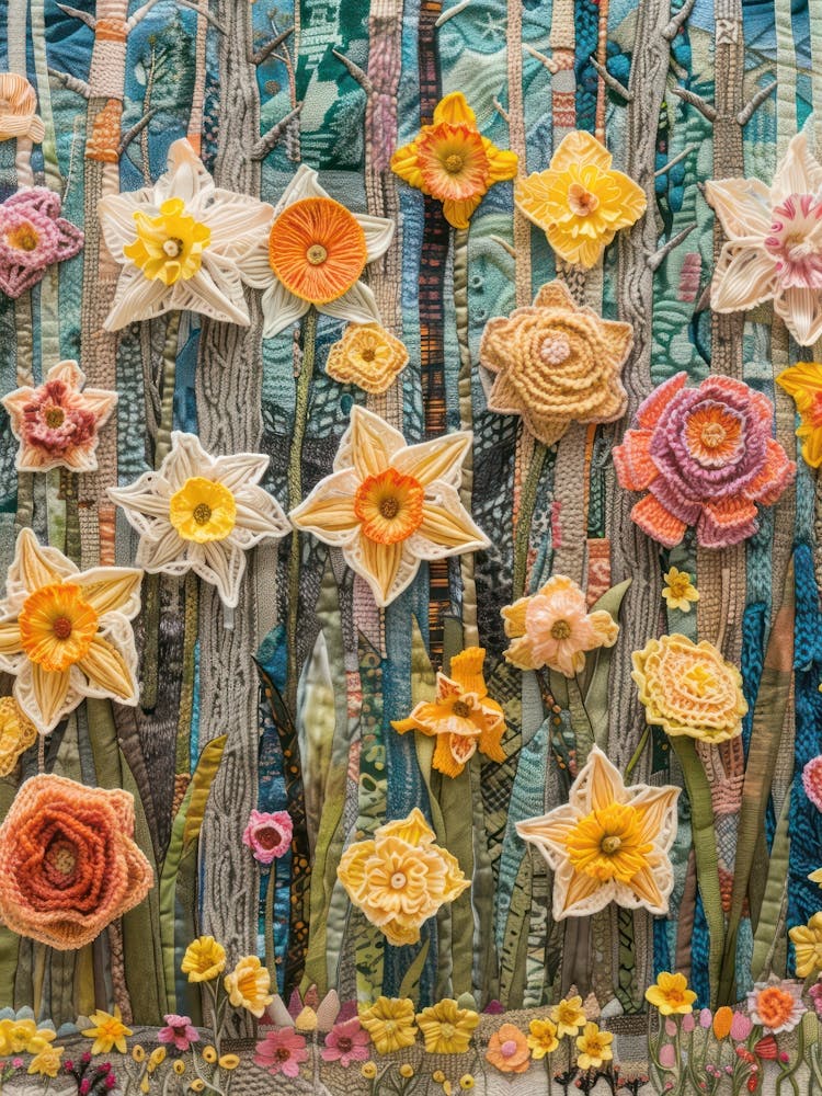 Daffodil Knitted In Crochet 7