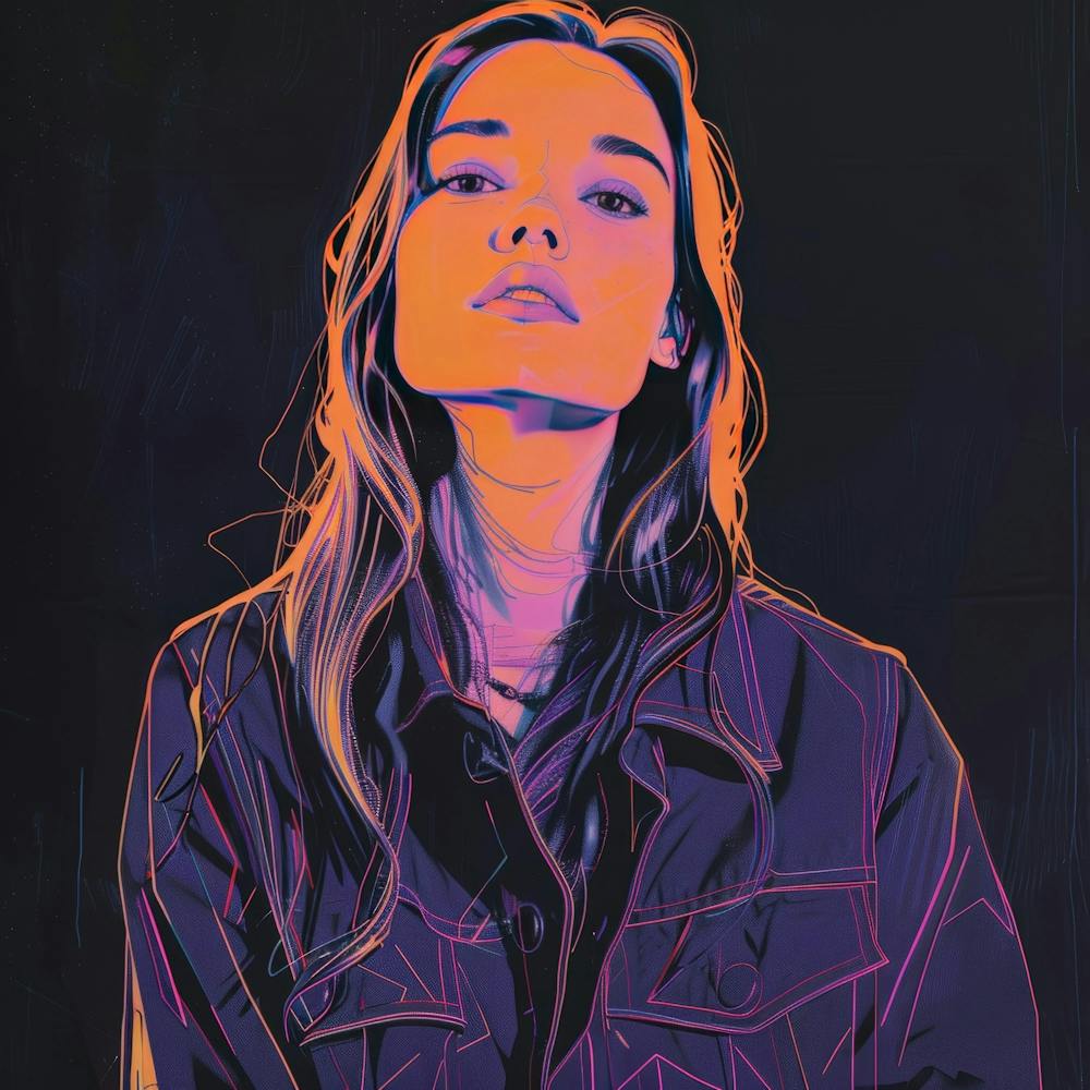 Girl In Denim Jacket