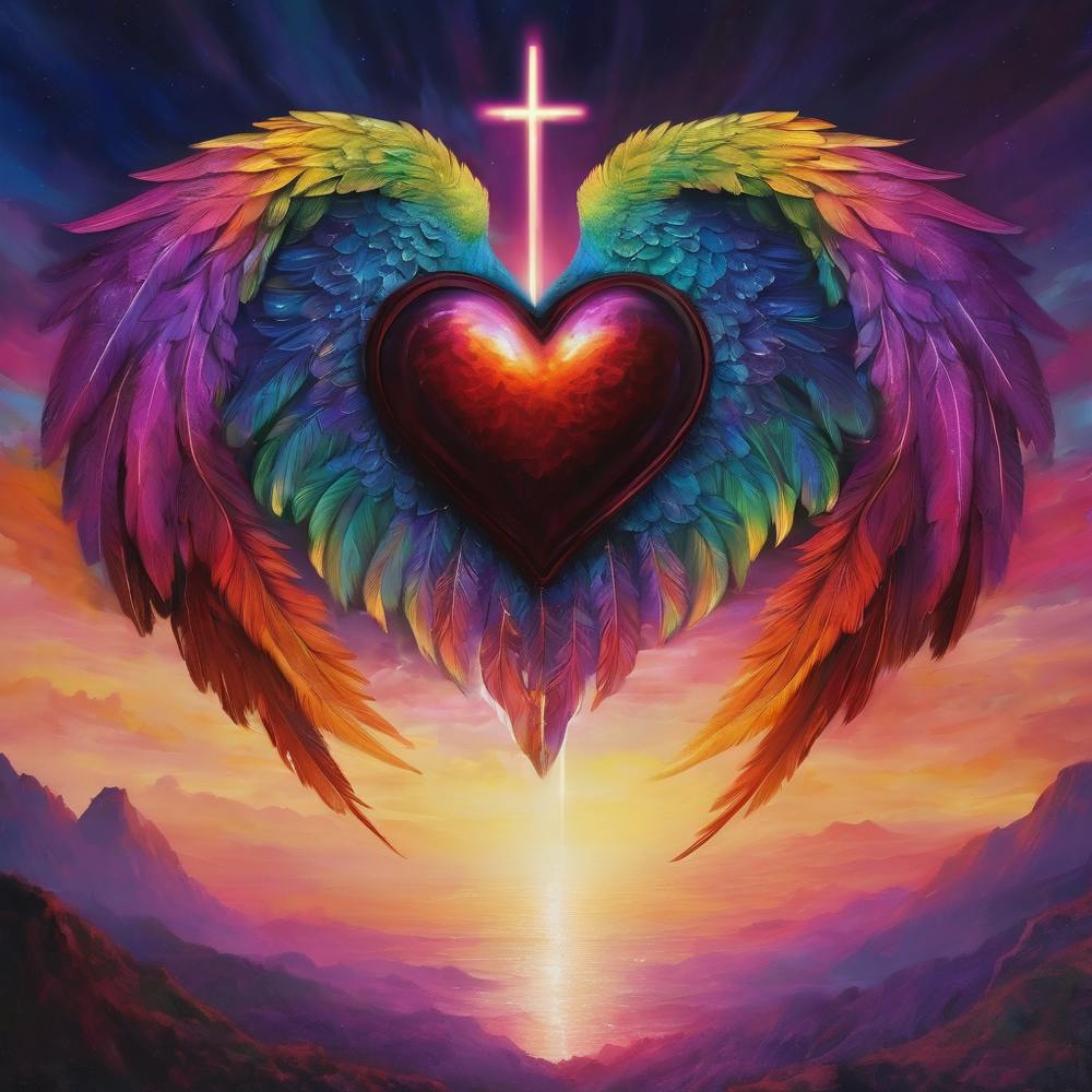 Angel Wings With Heart