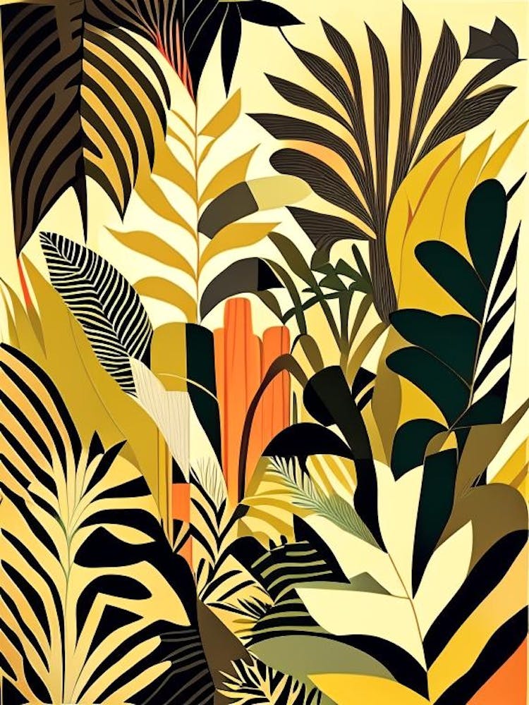 Jungle Pattern 1 Rousseau Inspired