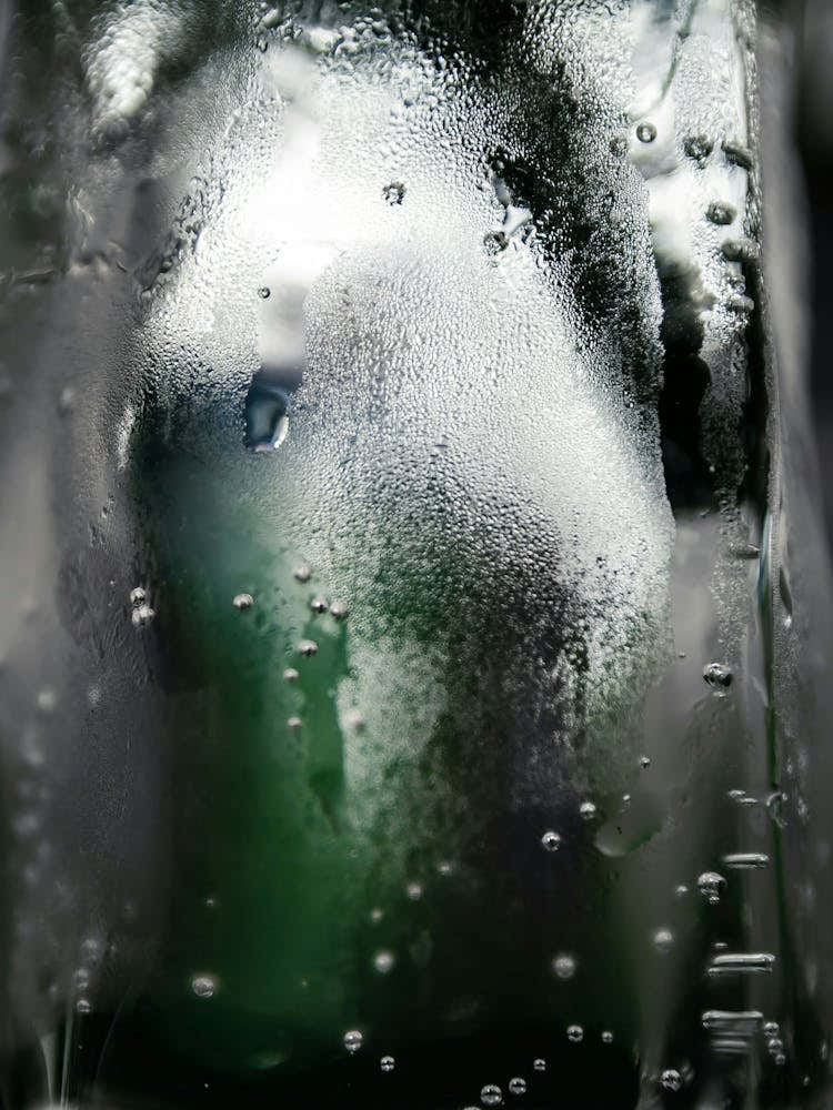 Texture Water Drops On Glass Of Water That Look Like Ice Block 1