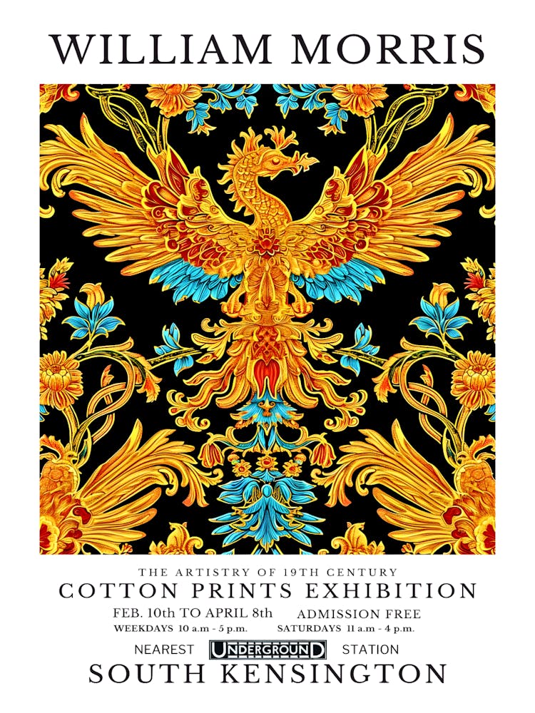 William Morris Cotton Prints Exhibition 110