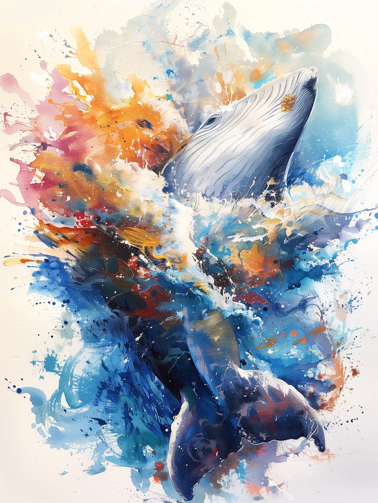 Arctic Whales Bathing 2