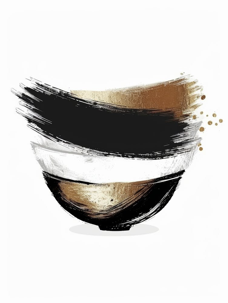 Black And Gold Bowl