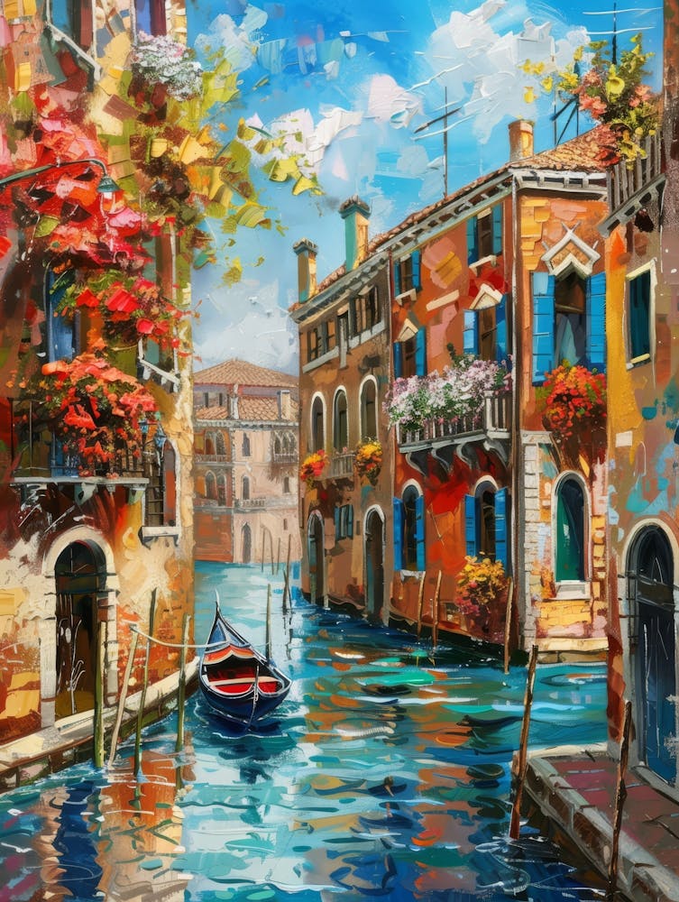 Generate Beautiful Vibrant And Modern Wall Art On Different Themes, Travel, Italy 9