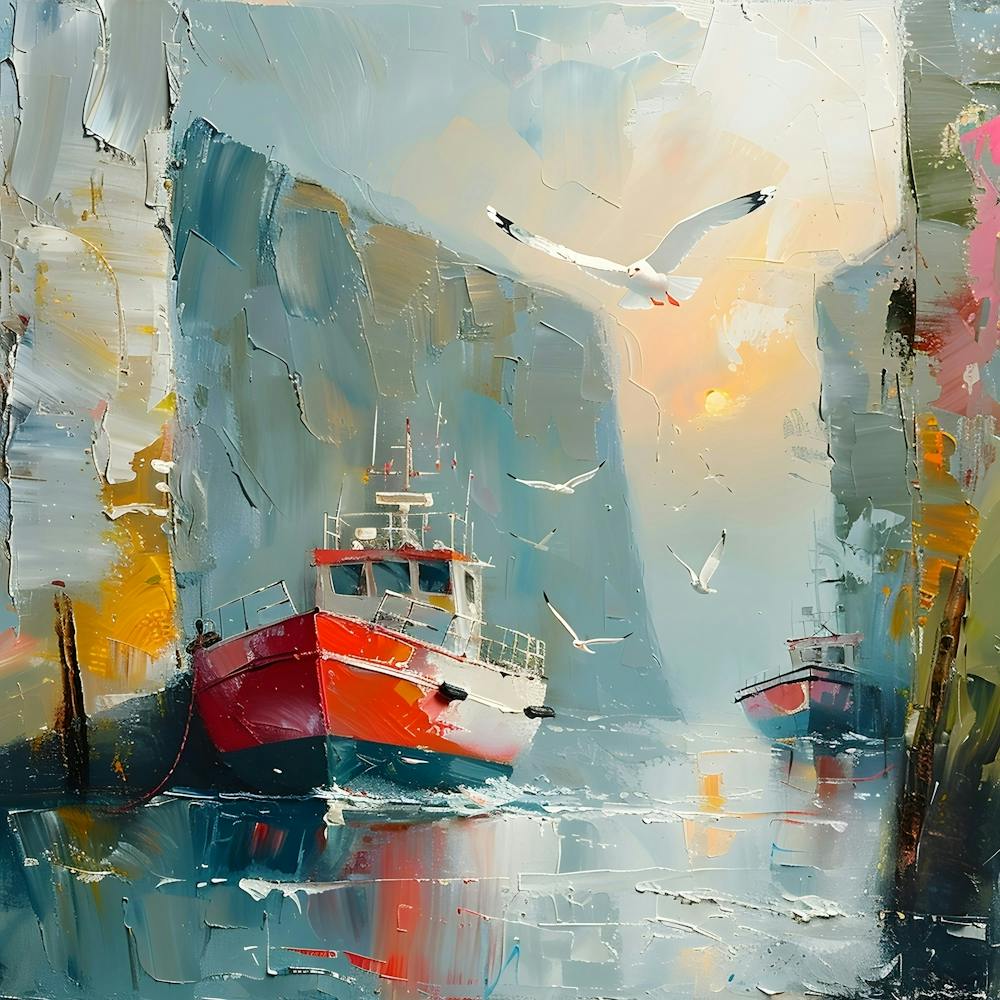 Boats In The Harbour, Abstract Expressionism, Minimalism, and Neo-Dada
