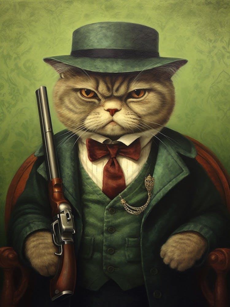 Gangster Cat Exotic Shorthair Cat 4
