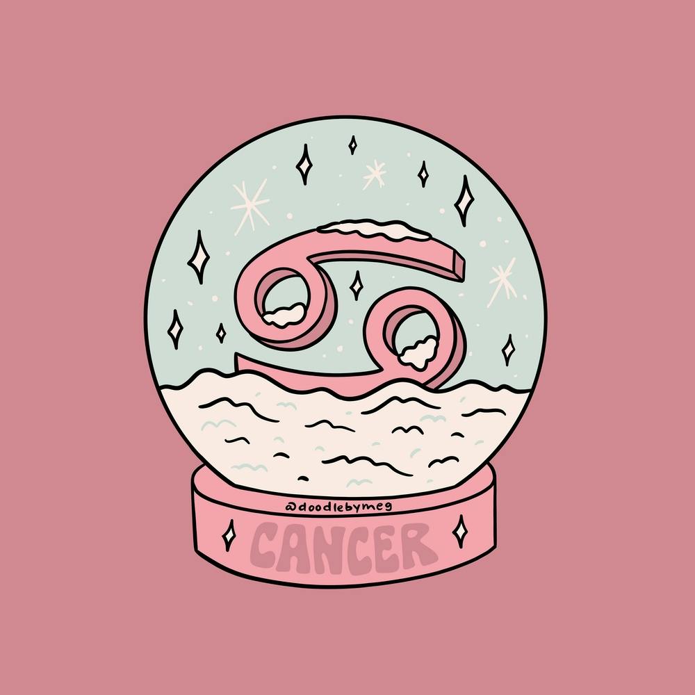 Cancer Snow Globe