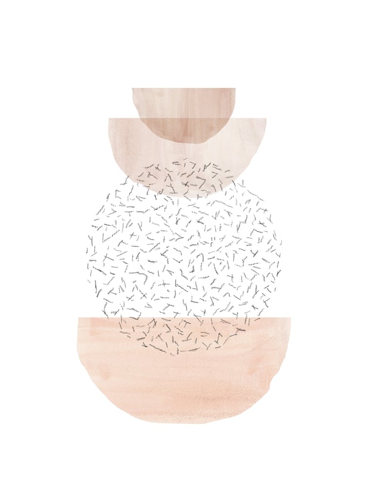 Balancing watercolor shapes