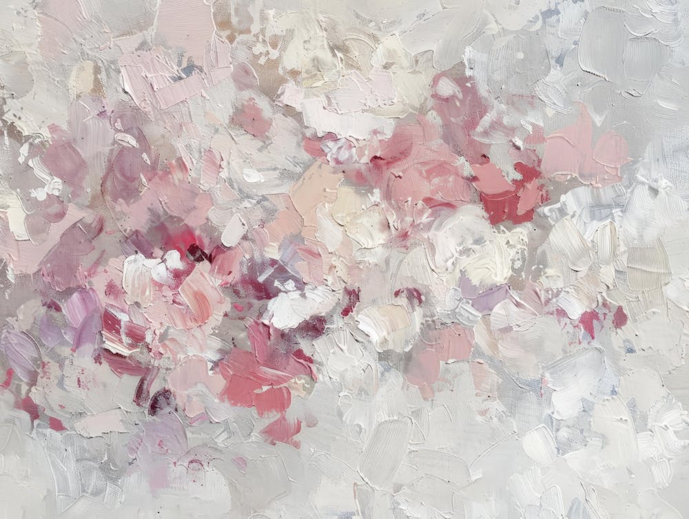 Abstract Of Pink And White Flowers