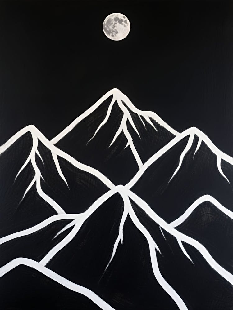 Moon Over Mountains 2