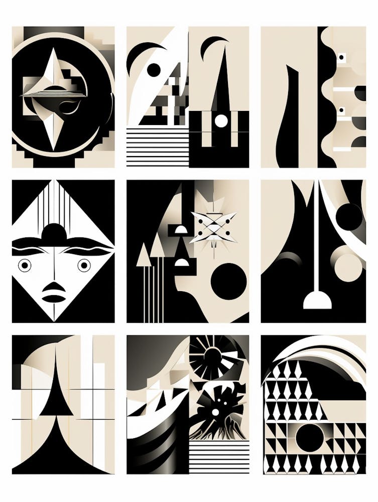 Abstrakte geometrische Symbolik 1