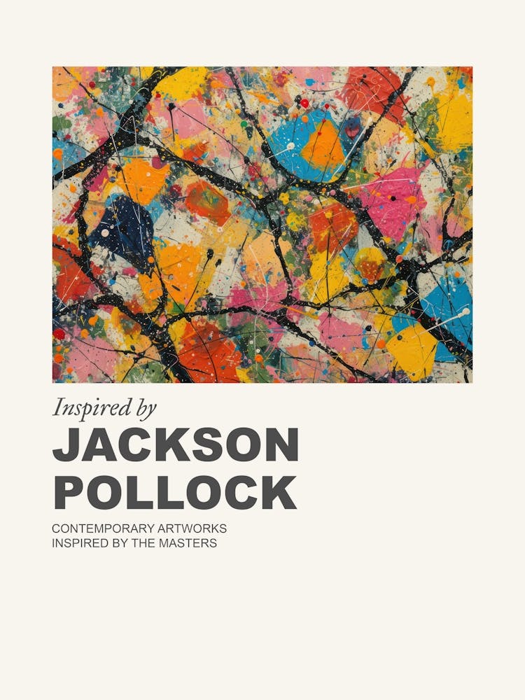 Museum Poster Inspired By Jackson Pollock 1