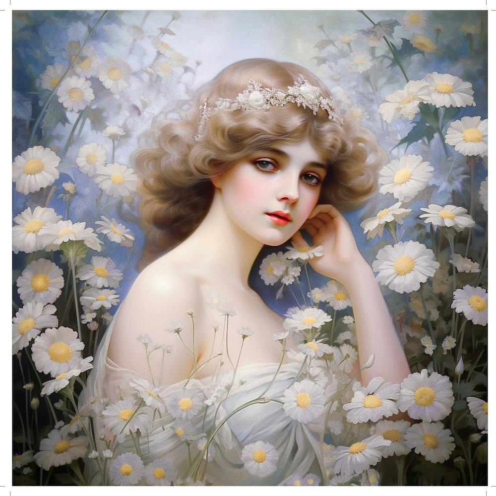 Girl In Daisies