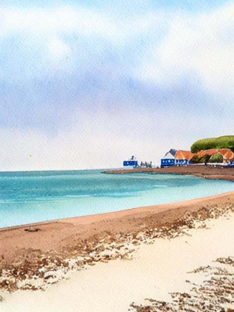 Southwold Beach 2, Suffolk Watercolour