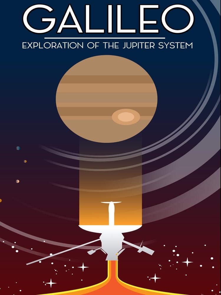 Galileo Exploration Of The Jupiter System Space Art