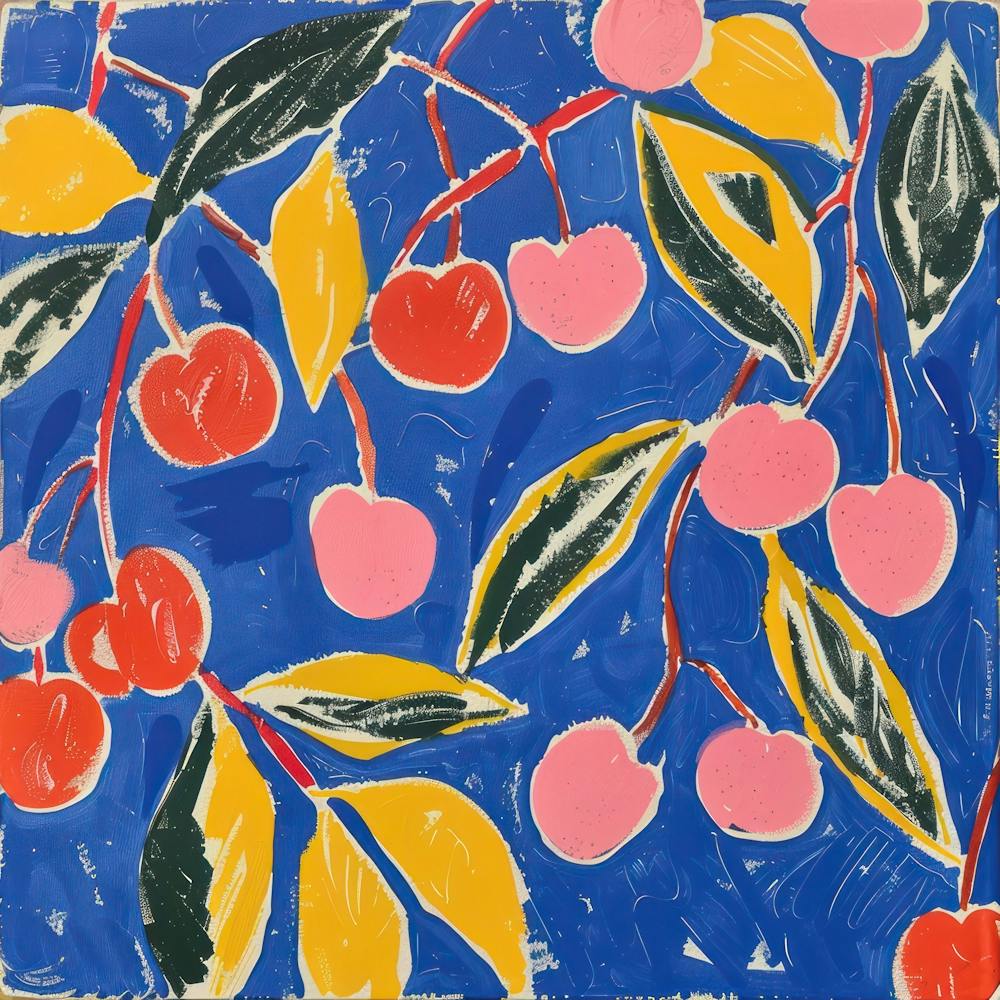 Cherries Matisse Style 2