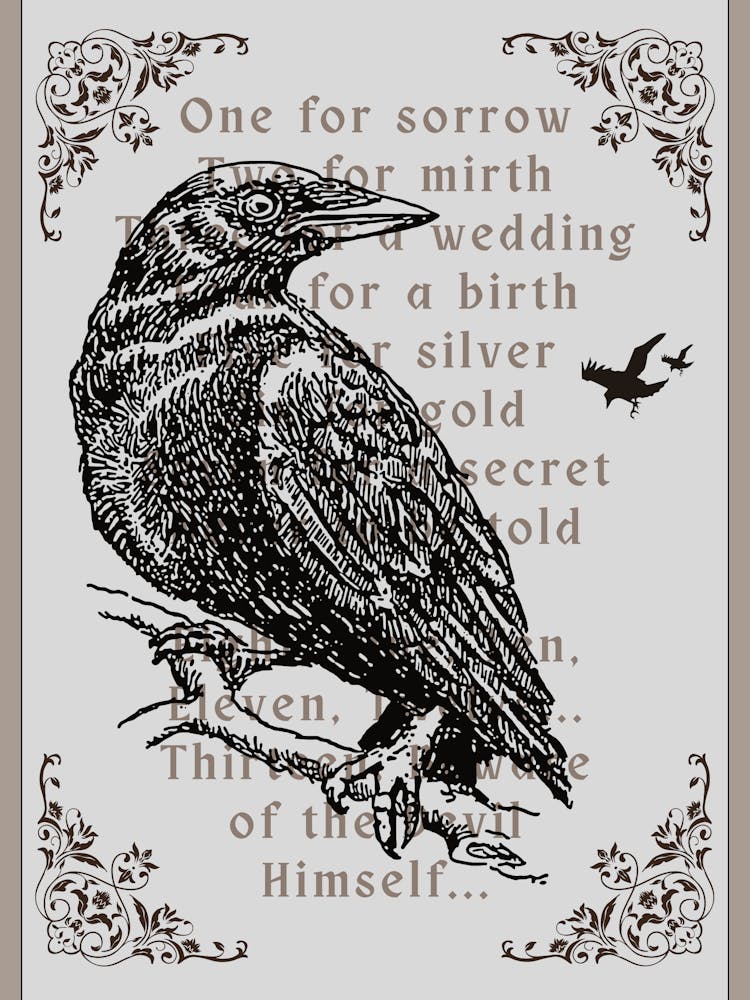 Gothic Crow Art