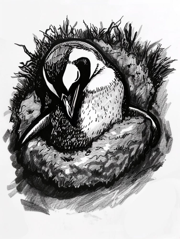 Emperor Penguin Sleeping In A Cozy Pile 2