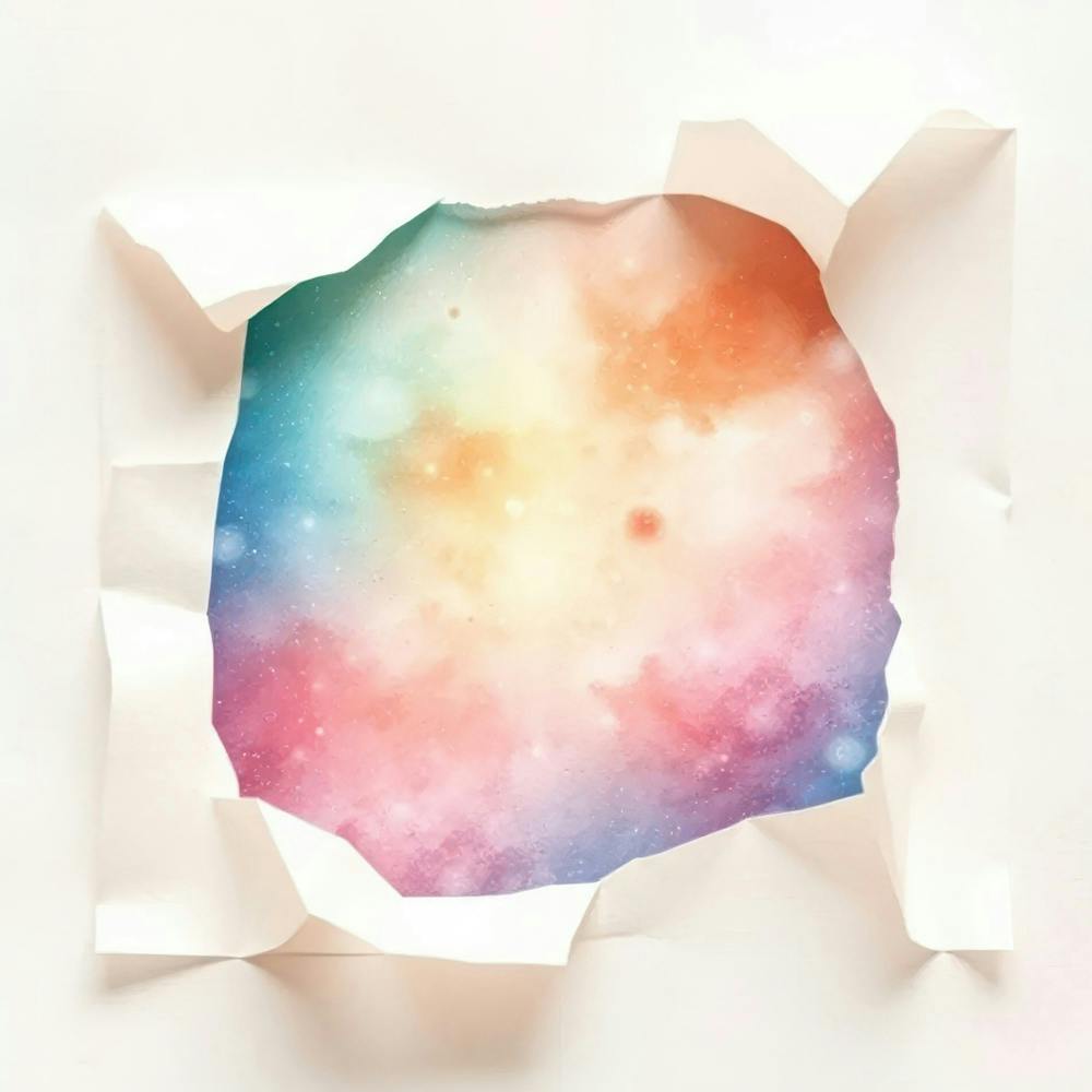 Watercolor Paper Hole