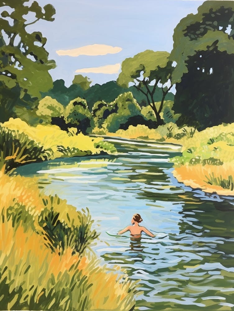 Wild Swimming At River Stou Dorset 1