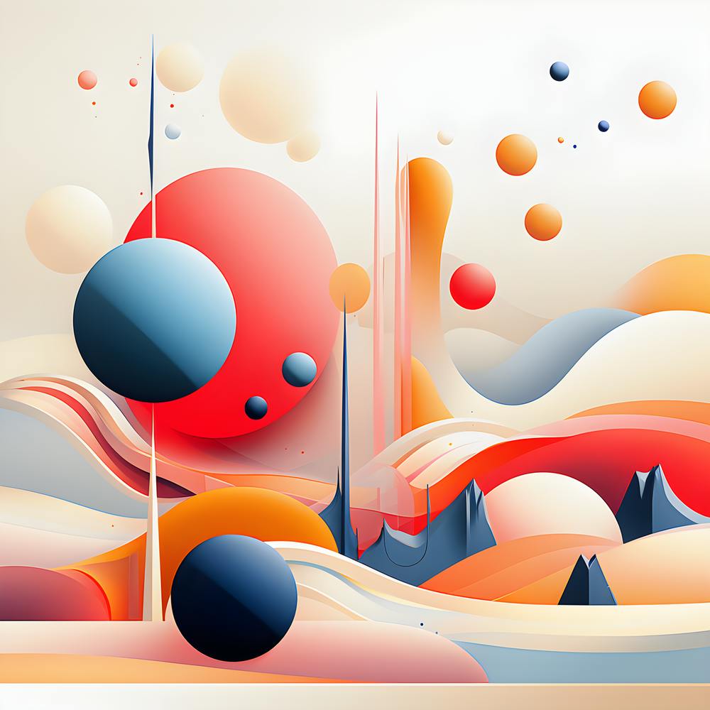 Serene Dawn: Abstrakte Kunst in Pastelltönen