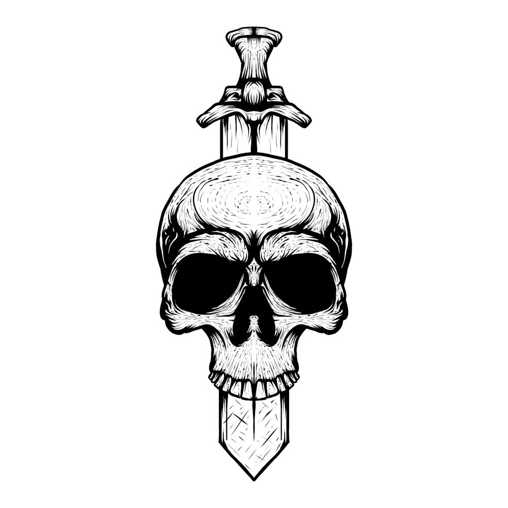 Skull With Sword