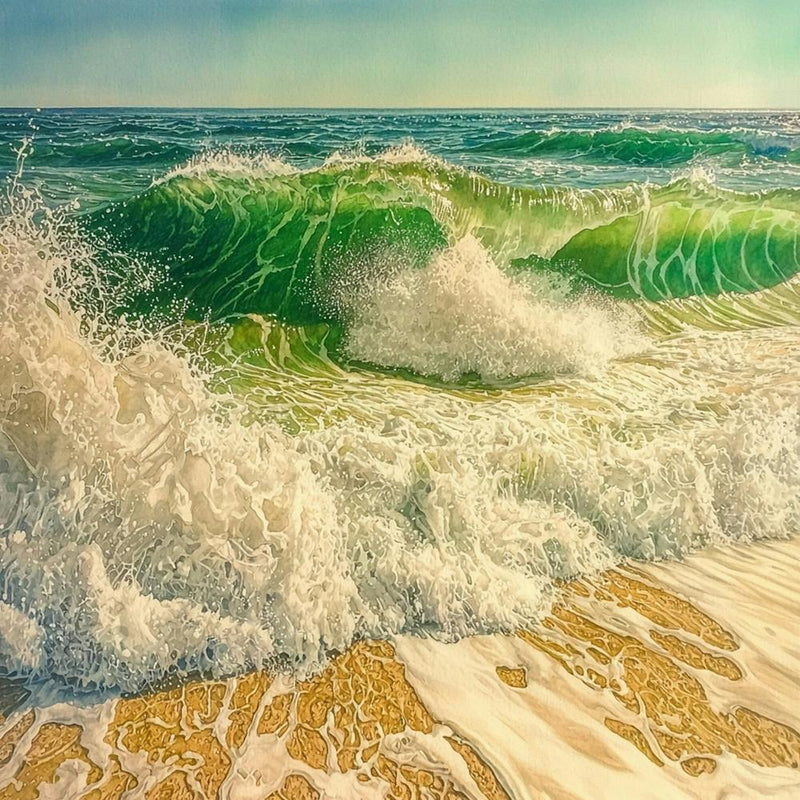 Ocean Crashing Waves