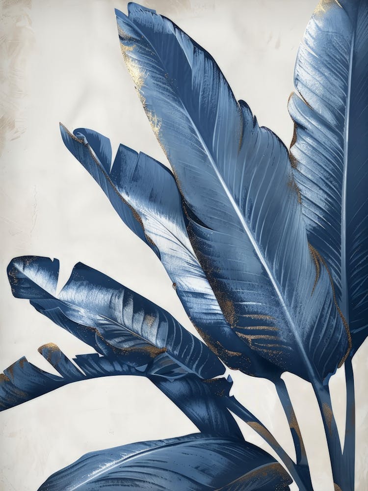 Blue And Gold Canvas Print 1