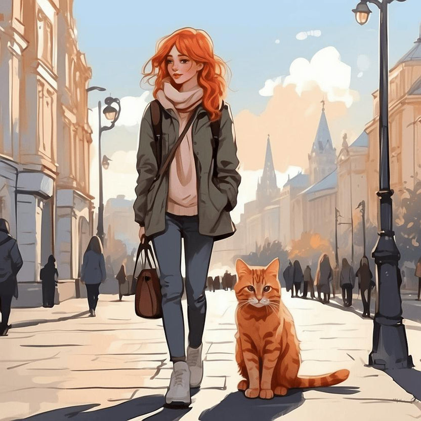 Girl With Cat