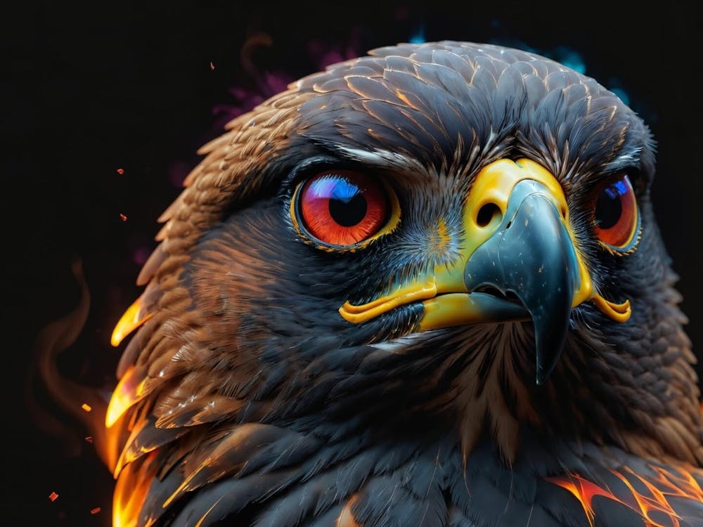 Aigle En Flammes 1