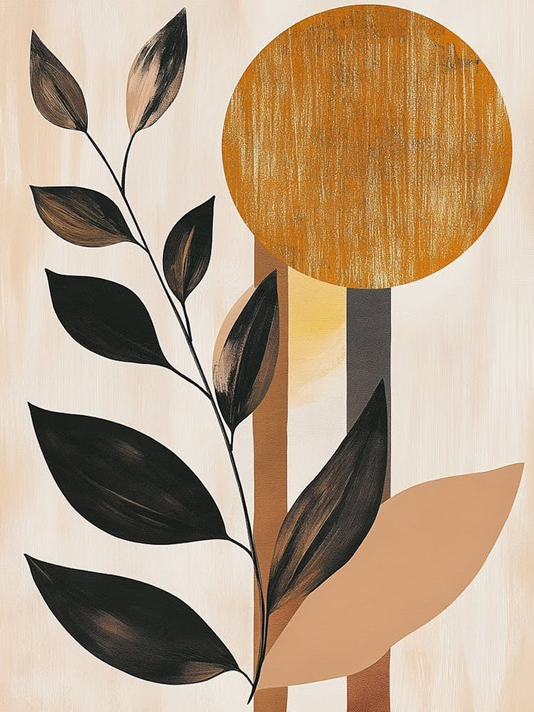 Abstract Leaves Canvas Print 15