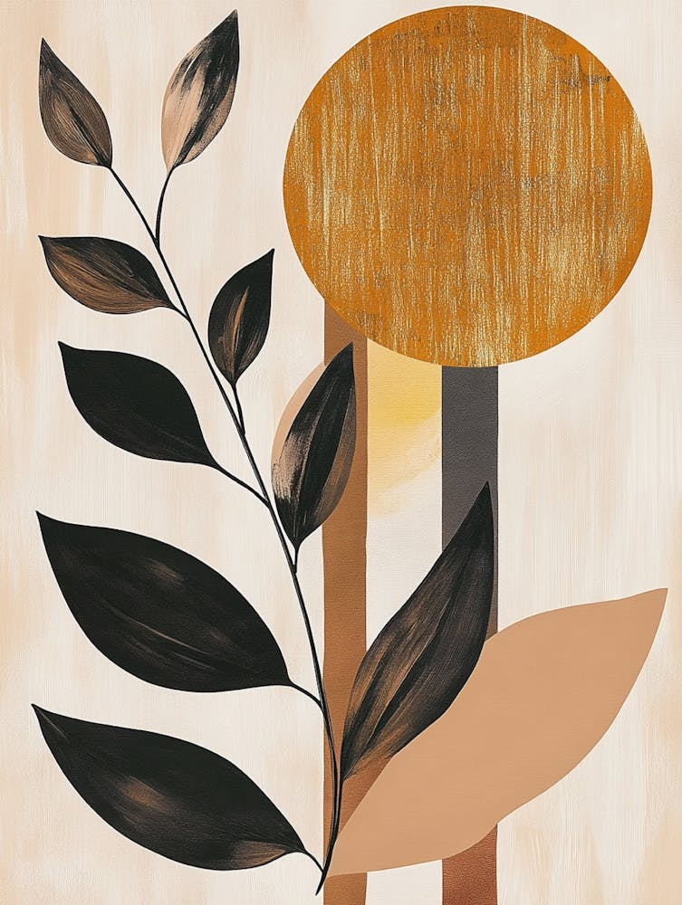 Abstract Leaves Canvas Print 15