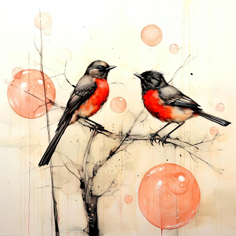 Birds On A Branch