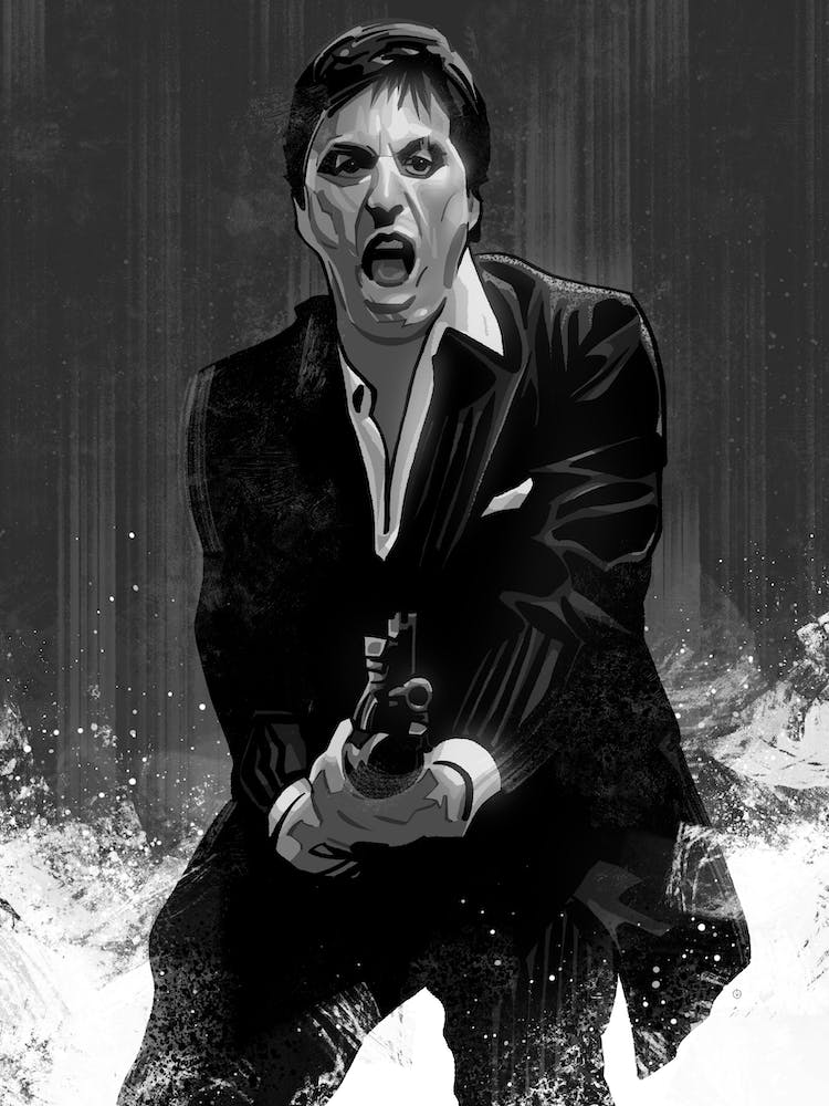 Scarface bw
