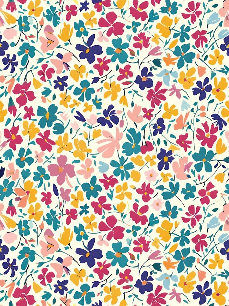 Orchid Orbit London Fabrics Floral Pattern 5
