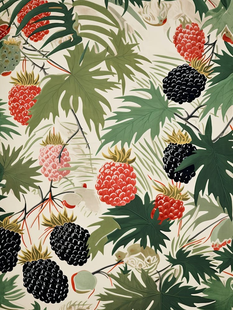 Pineberry Fruit Drawing 3