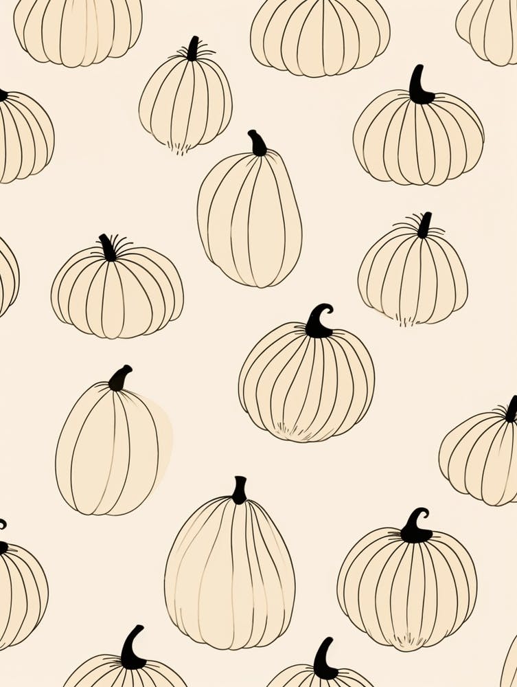 Minimal Pumpkin Pattern 1
