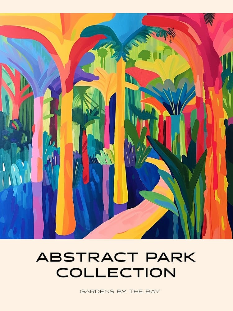 Abstract Park Collection Poster Gardens By The Bay Singapore 3