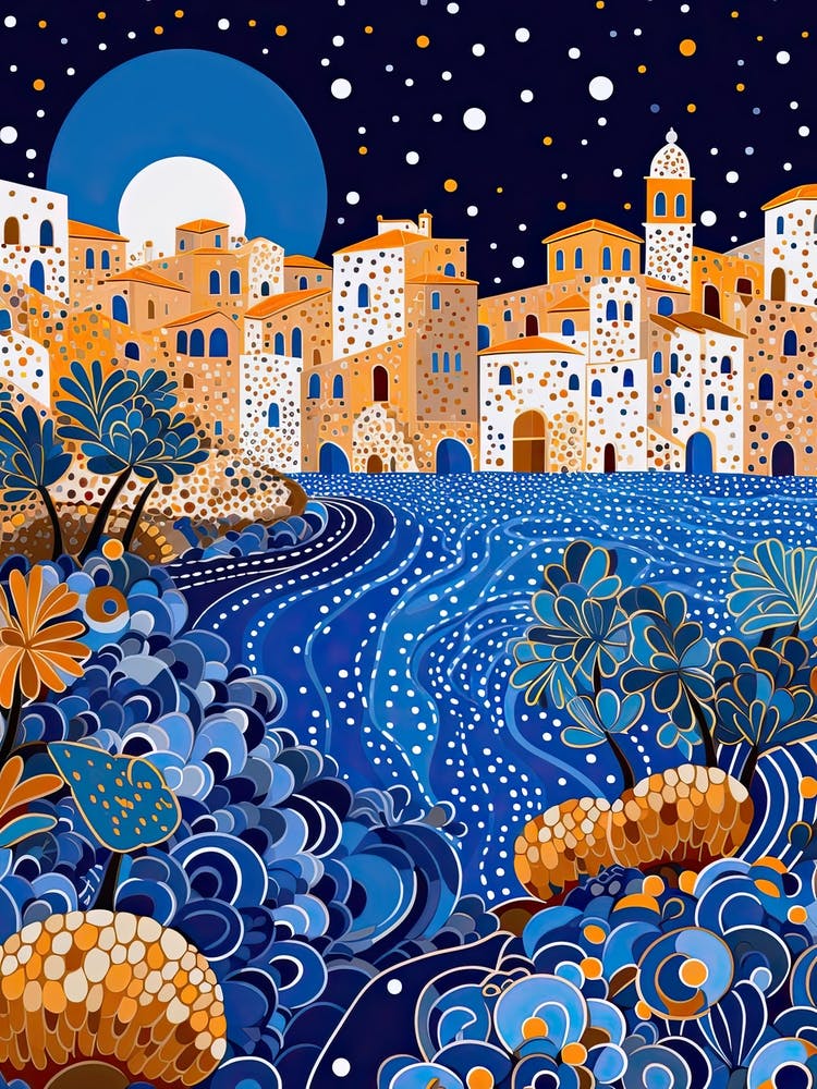 Trapani, Italy, Illustration In The Style Of Pop Art 2